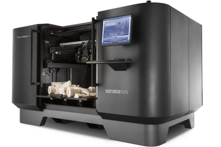 PolyJet-3D-Drucker für hochdetaillierte, farbige und multimaterialfähige Bauteile mit hoher Auflösung. Ideal für Prototypen und Modelle.