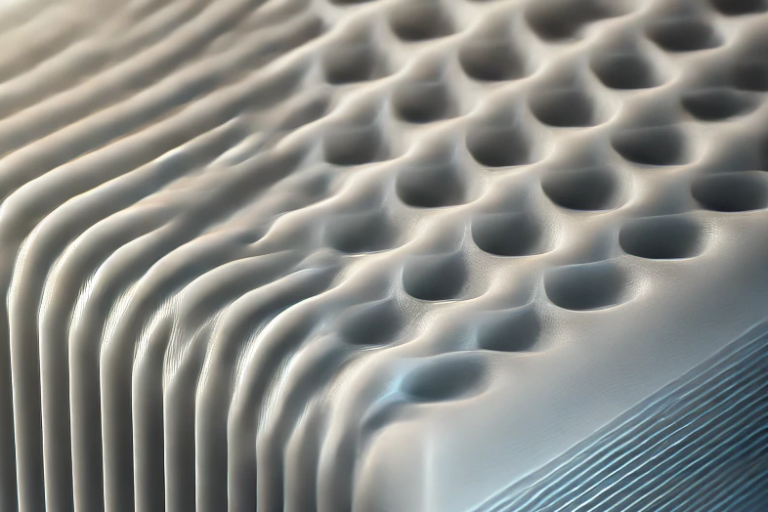 Chemisch geglättete und veredelte Oberfläche eines 3D-gedruckten Bauteils für optimierte Haptik bei additiv gefertigten Komponenten.